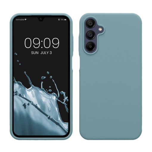 Husa Kwmobile pentru Samsung Galaxy A15 5G, Verde, Silicon, KWM000021MF024C