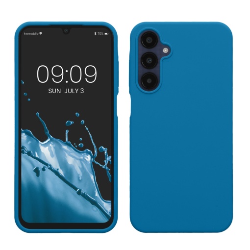 Husa Kwmobile pentru Samsung Galaxy A25, Albastru, Silicon, KWM000021MV018C