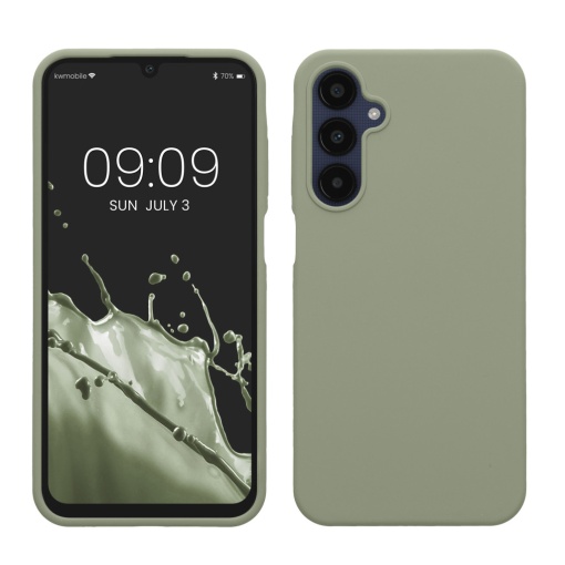 Husa Kwmobile pentru Samsung Galaxy A25, Verde deschis, Silicon, KWM000021MV013C