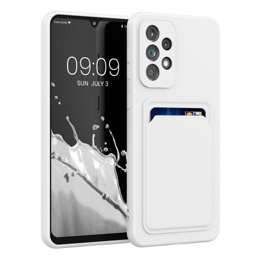 Husa Kwmobile pentru Samsung Galaxy A33 5G, Silicon, Alb, 58145.02