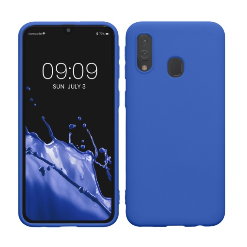 Husa Kwmobile pentru Samsung Galaxy A40, Albastru, Silicon, KWM000009ZX037C