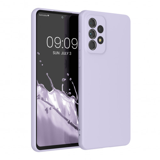 Husa Kwmobile pentru Samsung Galaxy A73 5G, Silicon, Mov, 57807.108