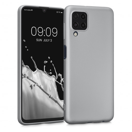Husa Kwmobile pentru Samsung Galaxy M32 4G, Silicon, Gri, 57951.67