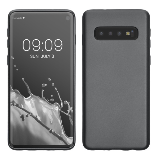 Husa Kwmobile pentru Samsung Galaxy S10, Gri, Silicon, 47452.232