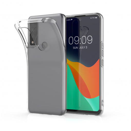 Husa Kwmobile pentru TCL 30 V 5G/30 XE 5G, Silicon, Transparent, 58118.03