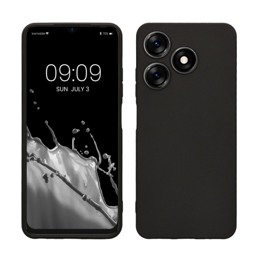Husa Kwmobile pentru Tecno Spark 10, Negru, Silicon, 61755.47