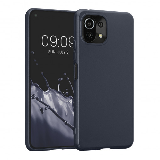 Husa Kwmobile pentru Xiaomi Mi 11 Lite 5G/11 Lite 5G NE, Silicon, Albastru, 57274.115