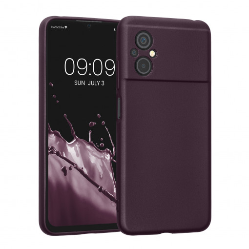 Husa kwmobile pentru Xiaomi Poco M5, Silicon, Mov, 59991.115