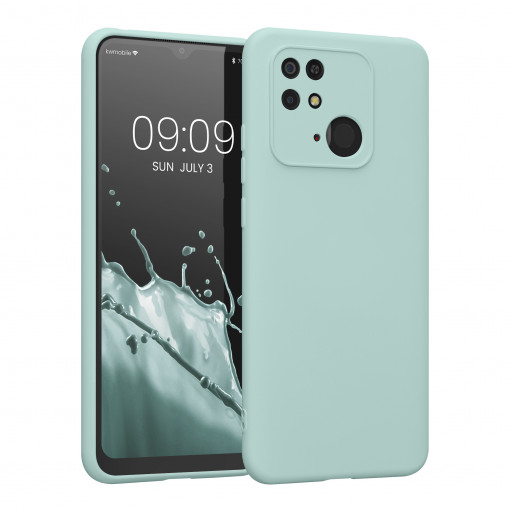 Husa Kwmobile pentru Xiaomi Redmi 10C, Silicon, Verde, 59229.200