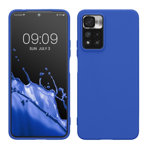 Husa Kwmobile pentru Xiaomi Redmi Note 11 Pro Plus 5G/Note 11 Pro Plus 5G, Albastru, Silicon, KWM000015PY013C