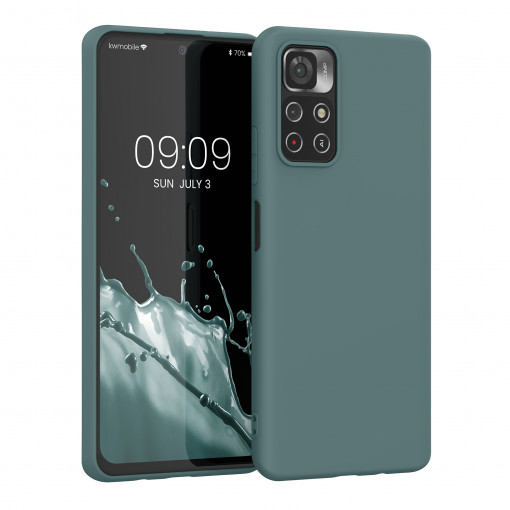 Husa Kwmobile pentru Xiaomi Redmi Note 11S 5G/Poco M4 Pro 5G, Silicon, Verde, 57024.171