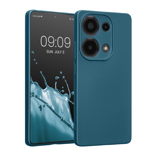 Husa Kwmobile pentru Xiaomi Redmi Note 13 Pro, Albastru, Silicon, KWM000020LZ001C