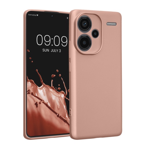 Husa Kwmobile pentru Xiaomi Redmi Note 13 Pro Plus 5G, Roz, Silicon, KWM000020OL003C