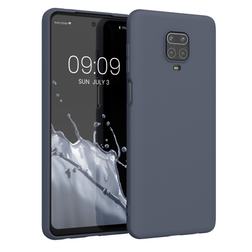 Husa Kwmobile pentru Xiaomi Redmi Note 9S/Redmi Note 9 Pro/Redmi Note 9 Pro Max, Albastru inchis, Silicon, KWM000011AH047C