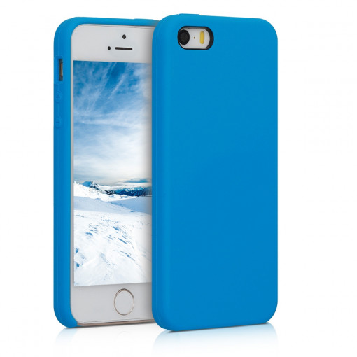 Husa pentru Apple iPhone 5 / iPhone 5s / iPhone SE, Silicon, Albastru, 42766.157