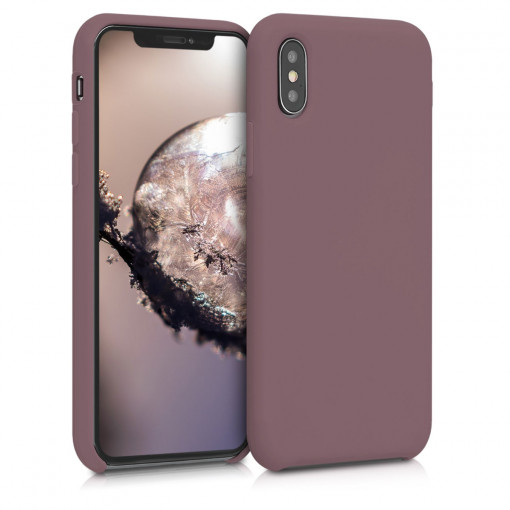 Husa pentru Apple iPhone X / iPhone XS, Silicon, Mov, 46313.181