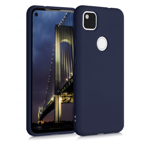Husa pentru Google Pixel 4a, Silicon, Albastru, 52622.17