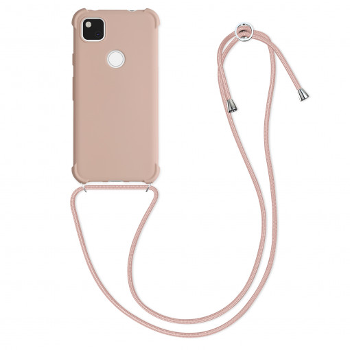 Husa pentru Google Pixel 4a, Silicon, Roz, 53842.154