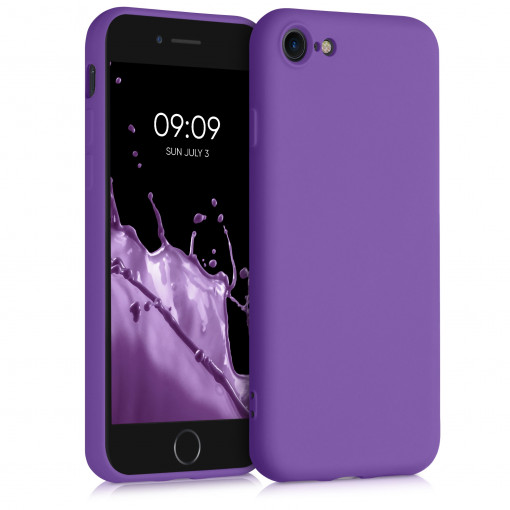 Husa pentru iPhone 8 / iPhone 7 / iPhone SE 2, Silicon, Mov, 49979.221