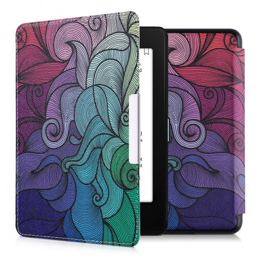 Husa pentru Kindle Paperwhite 10, Piele ecologica, Multicolor, kwmobile, 46644.57