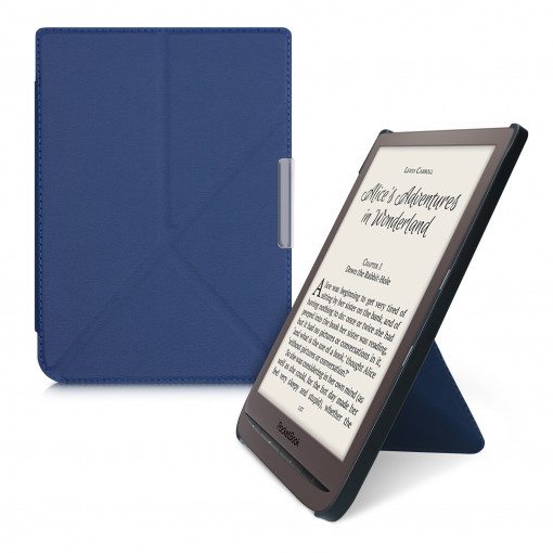 Husa pentru PocketBook InkPad 3 / InkPad 3 Pro, Piele ecologica, Albastru, 44761.17