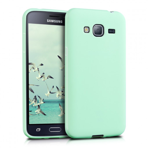 Husa pentru Samsung Galaxy J3 (2016), Silicon, Verde, 39066.17