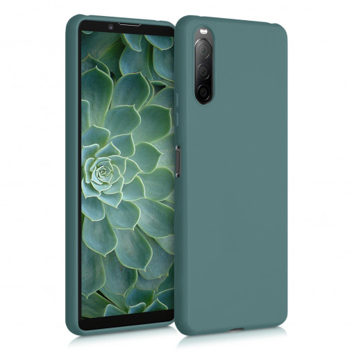 Husa pentru Sony Xperia 10 II, Silicon, Verde, 51943.171