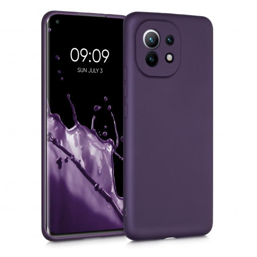 Husa pentru Xiaomi Mi 11, Silicon, Mov, 54189.115, kwmobile
