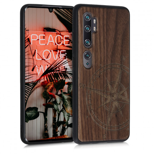 Husa pentru Xiaomi Mi Note 10 / Mi Note 10 Pro, Lemn, Maro, 51278.02
