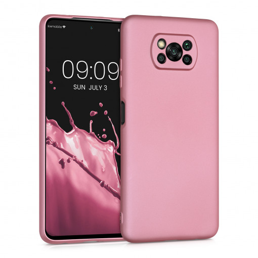 Husa pentru Xiaomi Poco X3 (NFC) / Poco X3 Pro, Silicon, Rose Gold, 53483.31
