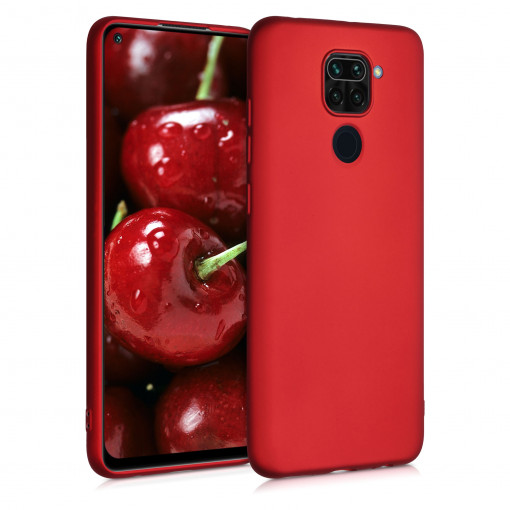 Husa pentru Xiaomi Redmi Note 9, Silicon, Rosu, 52438.36