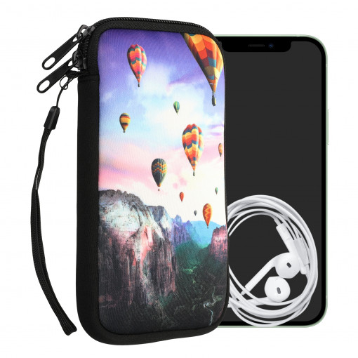 Husa Universala Kwmobile marime XL - 6,8 inch, Neopren, Multicolor, 30226.4.29