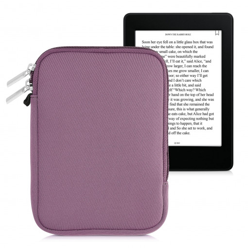 Husa universala pentru eBook Reader de 6 inch, Kwmobile, Mov, Textil, 50334.108