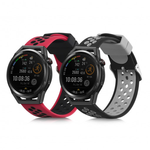Set 2 curele pentru Huawei Watch GT Runner, Kwmobile, Multicolor, Silicon, 57783.01