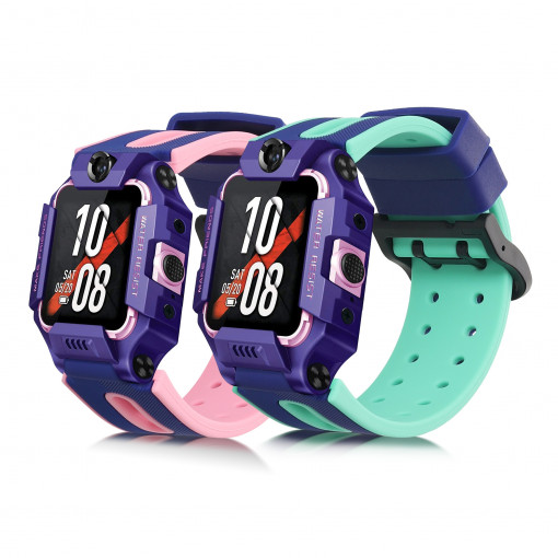 Set 2 curele pentru Imoo Watch Phone Z6/Watch Phone Z1, Kwmobile, Multicolor, Silicon, 58258.01