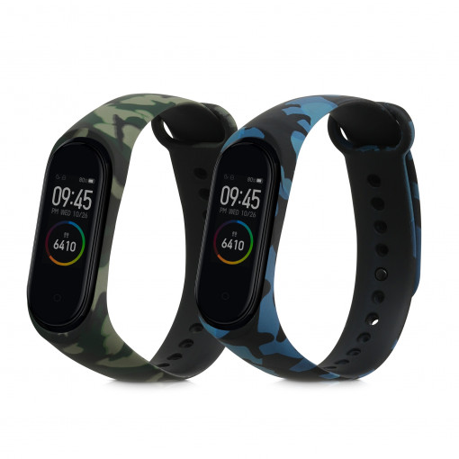 Set 2 Curele pentru Xiaomi Mi Band 4, Kwmobile, Multicolor, Silicon, 59043.01