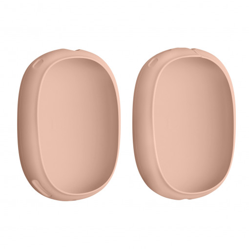 Set 2 huse kwmobile pentru Apple Airpods Max, Silicon, Roz, 59582.10