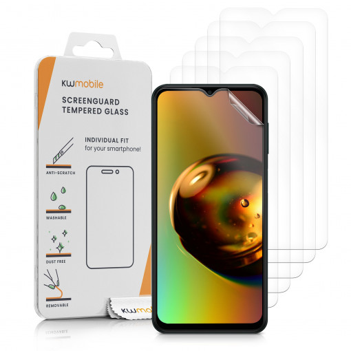 Set 6 folii de protectie Kwmobile pentru Samsung Galaxy M23 5G, Fata, Polimer, 57879.1