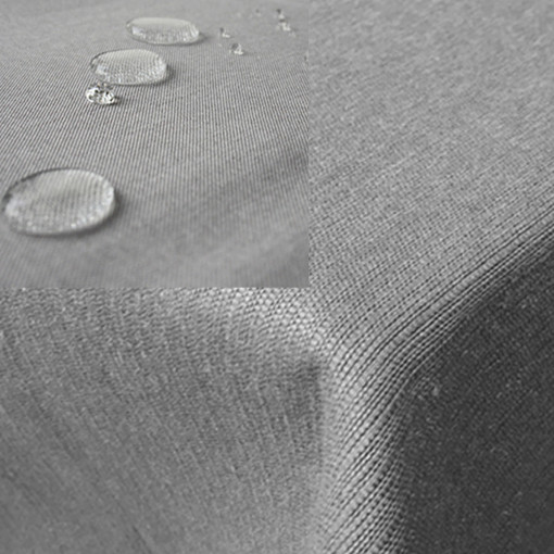 Fata de masa Leinenlook Jemidi, 160 x 400 cm, Gri, Poliester, 55262.25.16