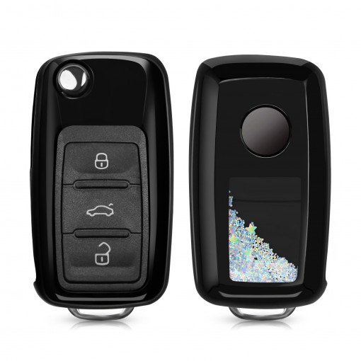 Husa Cheie Auto pentru VW / Skoda / Seat - 3 Butoane, Silicon, Multicolor, 50722.04
