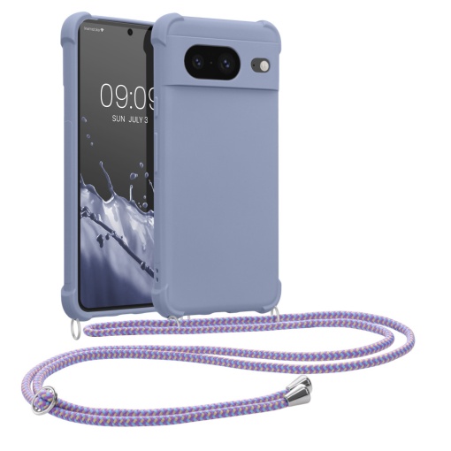 Husa Kwmobile cu jnur pentru Google Pixel 8, Albastru, Silicon, KWM0000208T006C