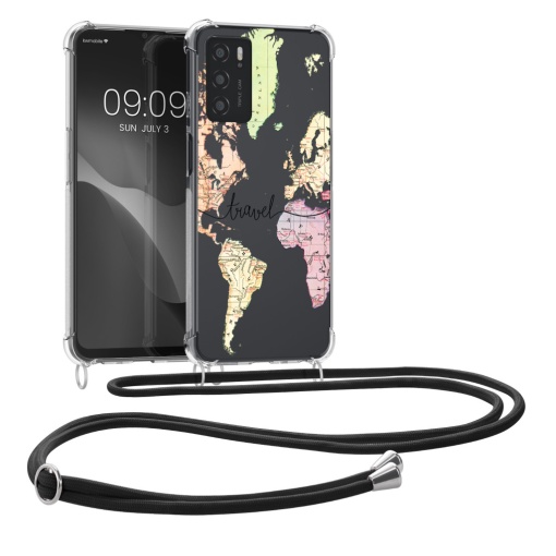 Husa Kwmobile cu jnur pentru OPPO A16/A16s/A54s, Multicolor, Silicon, 60758.03