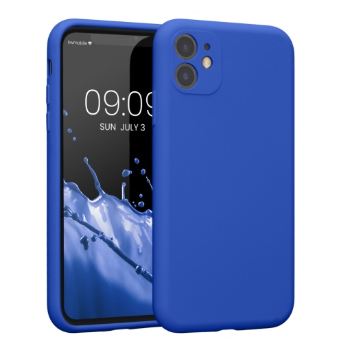 Husa Kwmobile pentru Apple iPhone 11, Albastru, Silicon, KWM000016XQ013C