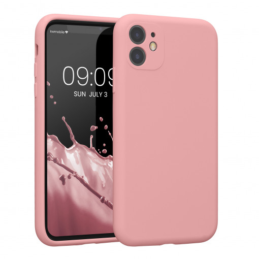 Husa Kwmobile pentru Apple iPhone 11, Silicon, Roz, 59349.110