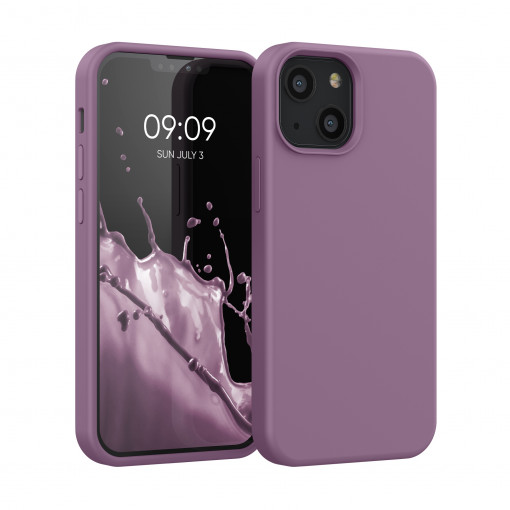Husa Kwmobile pentru Apple iPhone 13 Mini, Silicon, Mov, 55877.235