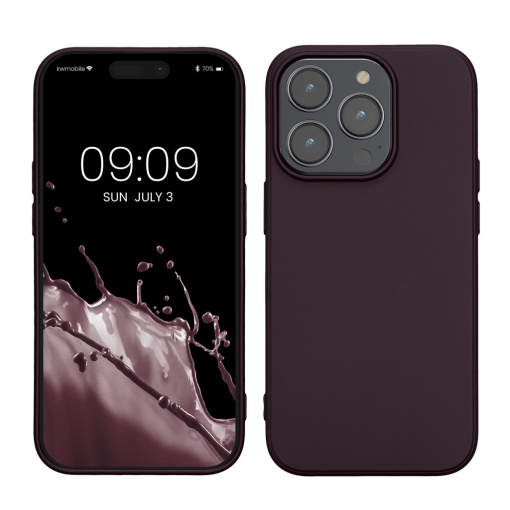 Husa Kwmobile pentru Apple iPhone 14 Pro, Violet inchis, Silicon, KWM000022RW005C