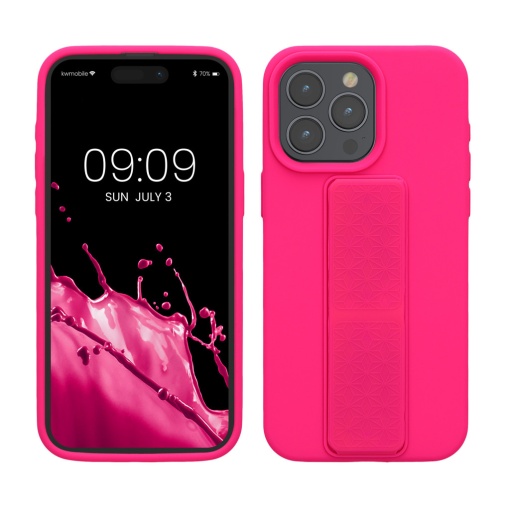 Husa Kwmobile pentru Apple iPhone 15 Pro Max, Roz, Silicon, 62016.77