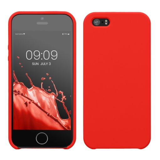 Husa Kwmobile pentru Apple iPhone 5/iPhone 5s/iPhone SE, Rosu, Silicon, KWM000008GO104C