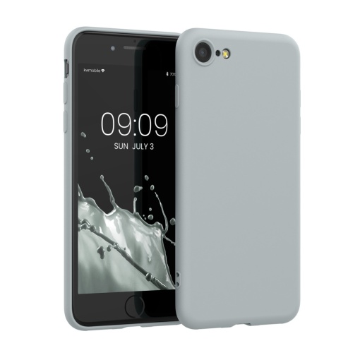 Husa Kwmobile pentru Apple iPhone SE (2022)/iPhone SE (2020)/iPhone 8, Gri, Silicon, KWM000010IU098C