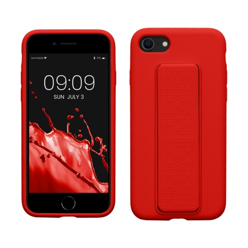 Husa Kwmobile pentru Apple iPhone SE (2022)/iPhone SE (2020)/iPhone 8, Rosu, Silicon, KWM000015WB005C